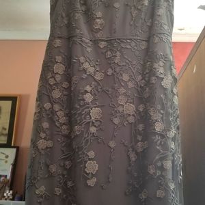 Ralph Lauren gray dress.